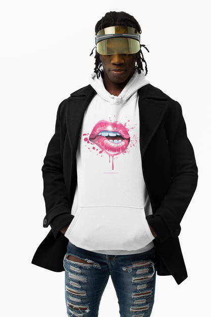 BITE ME - PINK LIPS - HOODIE