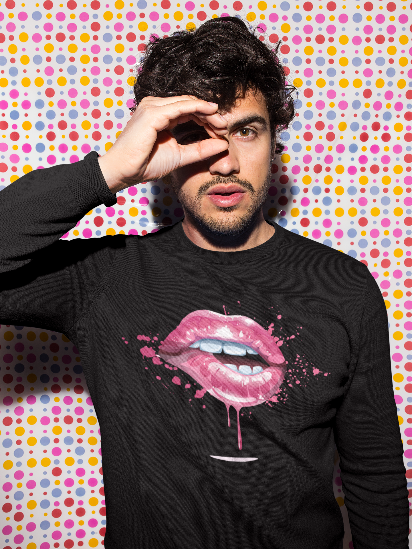 BITE ME - PINK LIPS - SWEATSHIRT