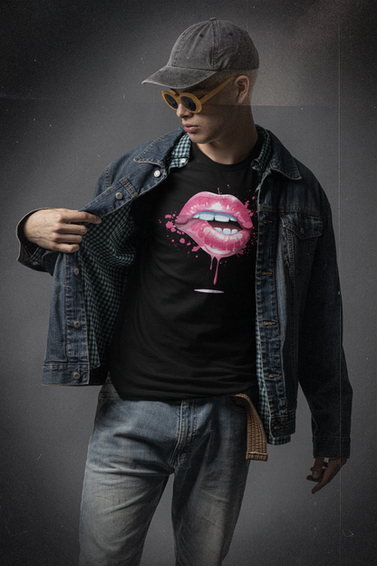 BITE ME - PINK LIPS TEE