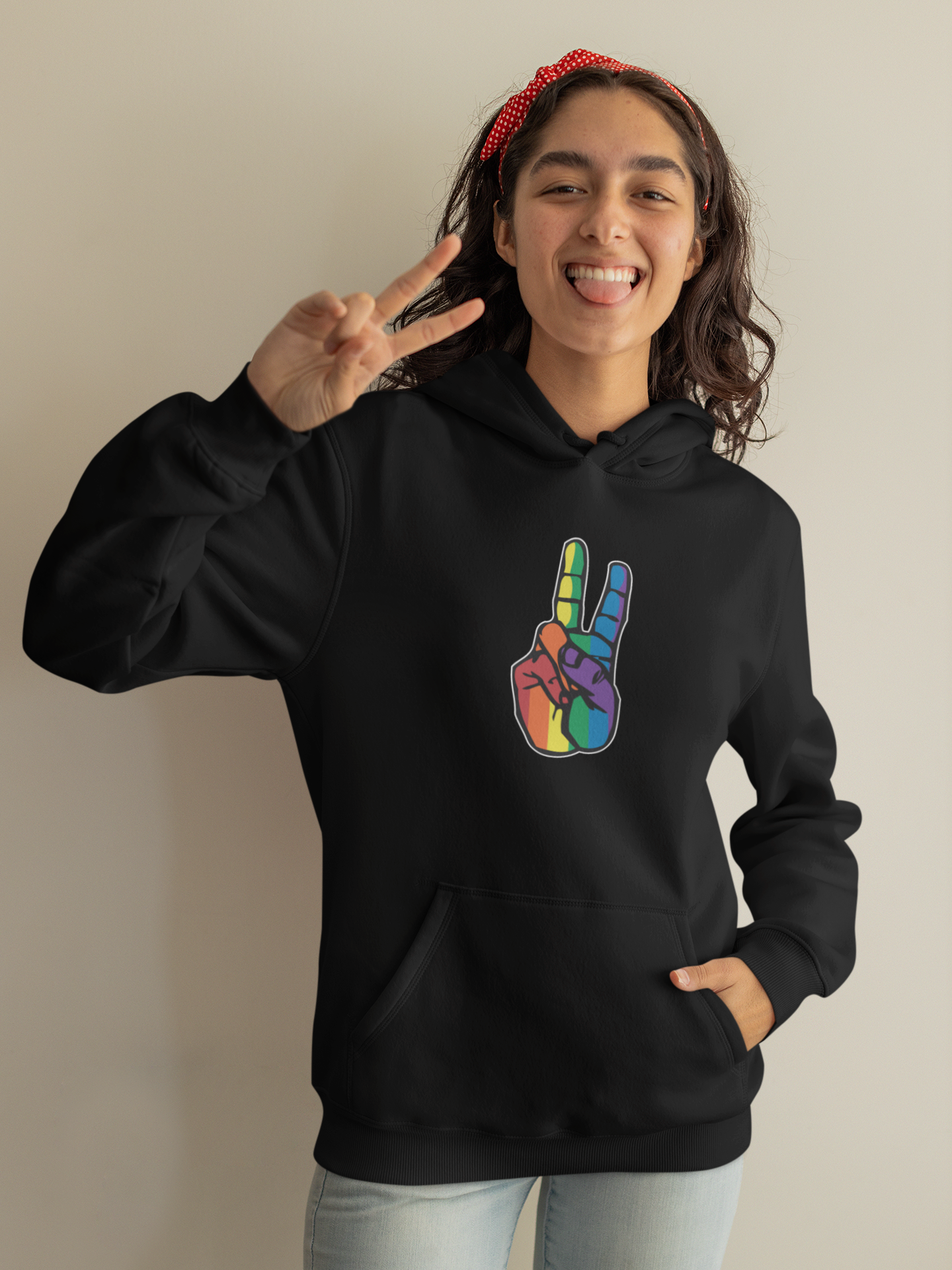 PRIDE PEACE FINGERS  - Hoodie / Sweatshirt