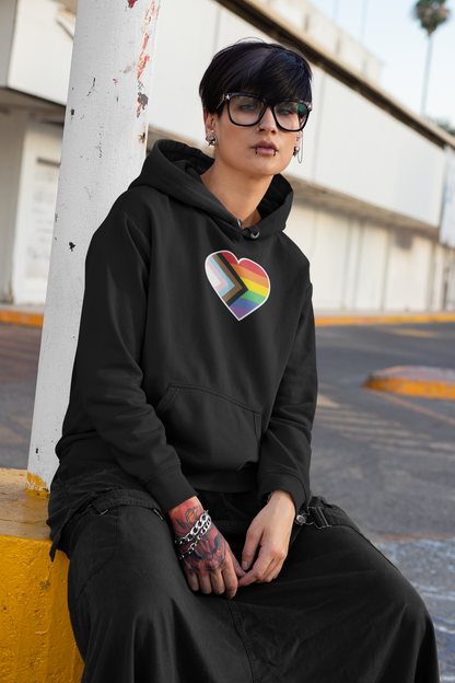 PRIDE FLAG HEART - Hoodie/Sweatshirt