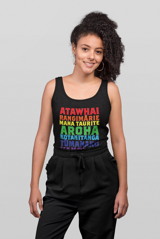 Te Reo Kindness & Peace Adult Tank