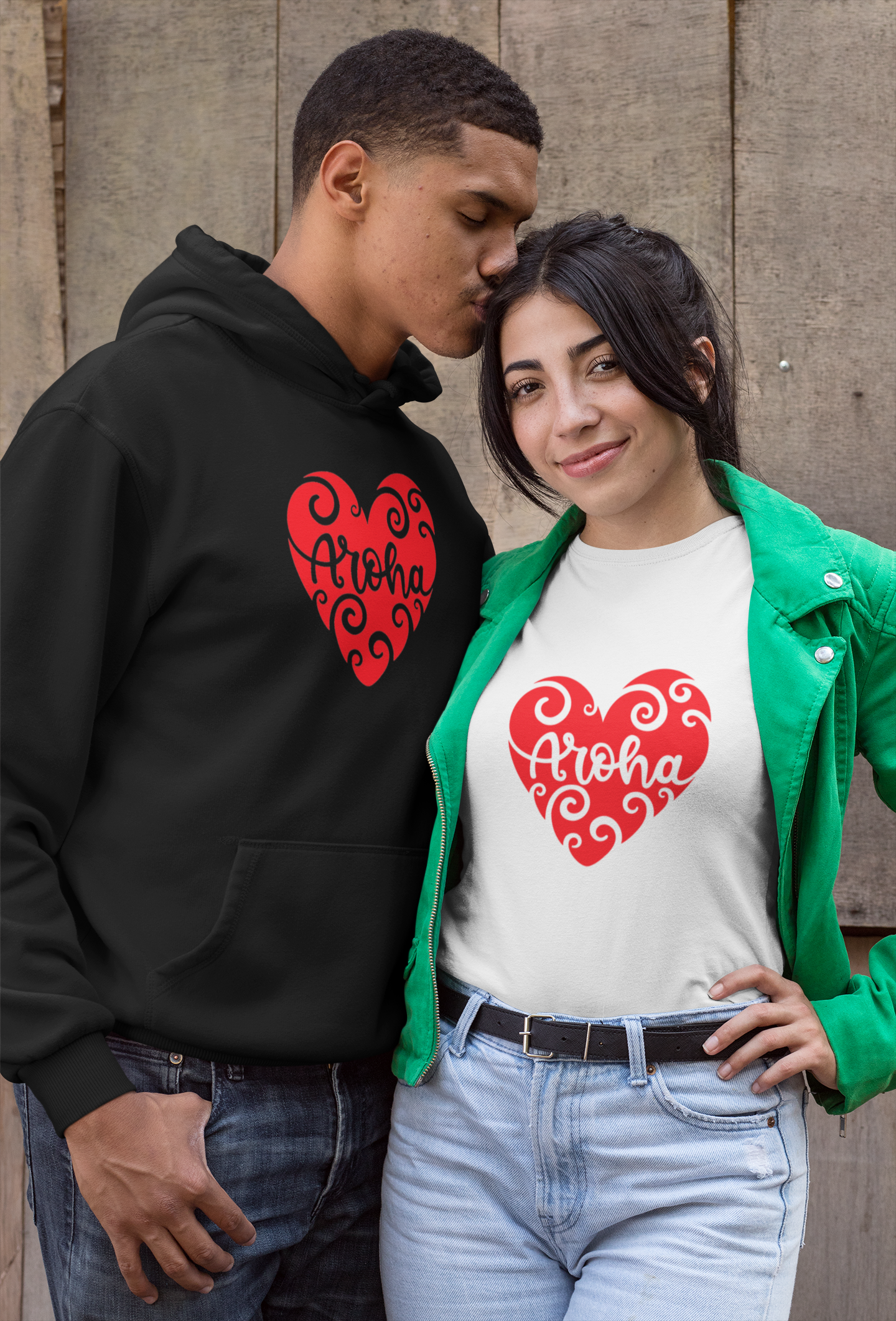 AROHA Whero Heart - HOODIE