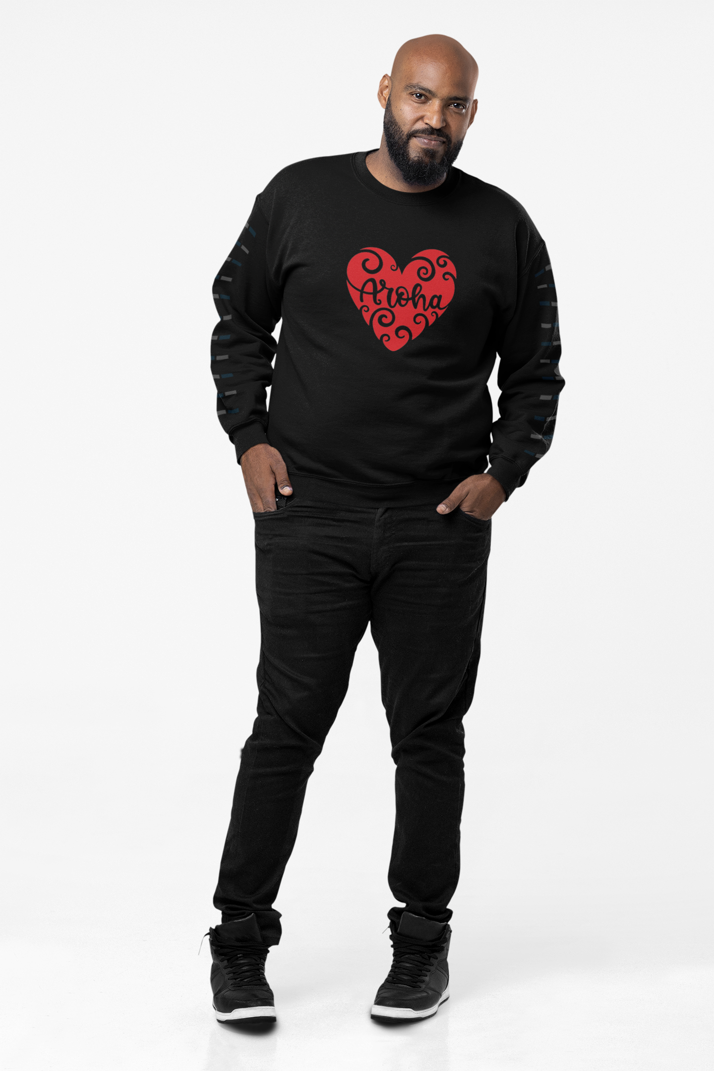 Aroha Whero Heart Sweatshirt