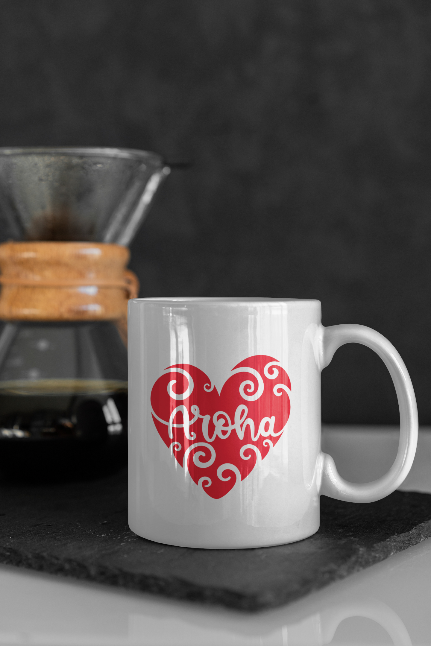 Collectors Mug - Aroha Whero Heart