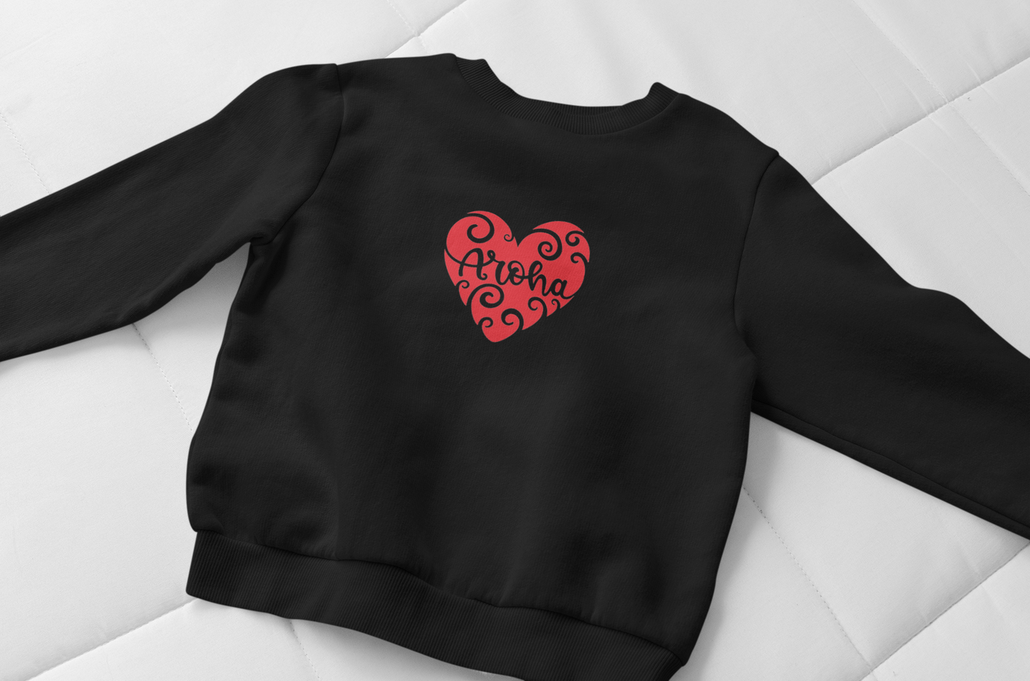 Aroha Whero Heart-Sweatshirt / Hoodie