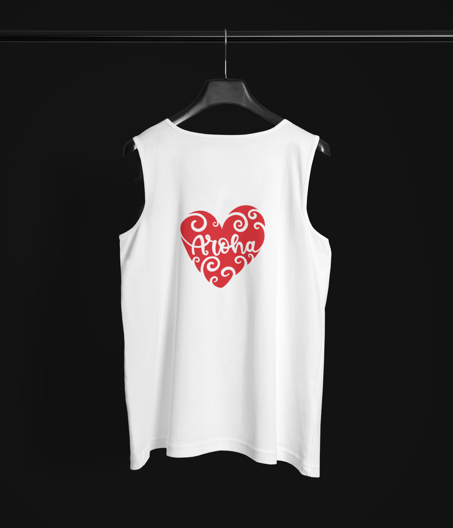 Aroha Whero Heart  Singlet/Tank