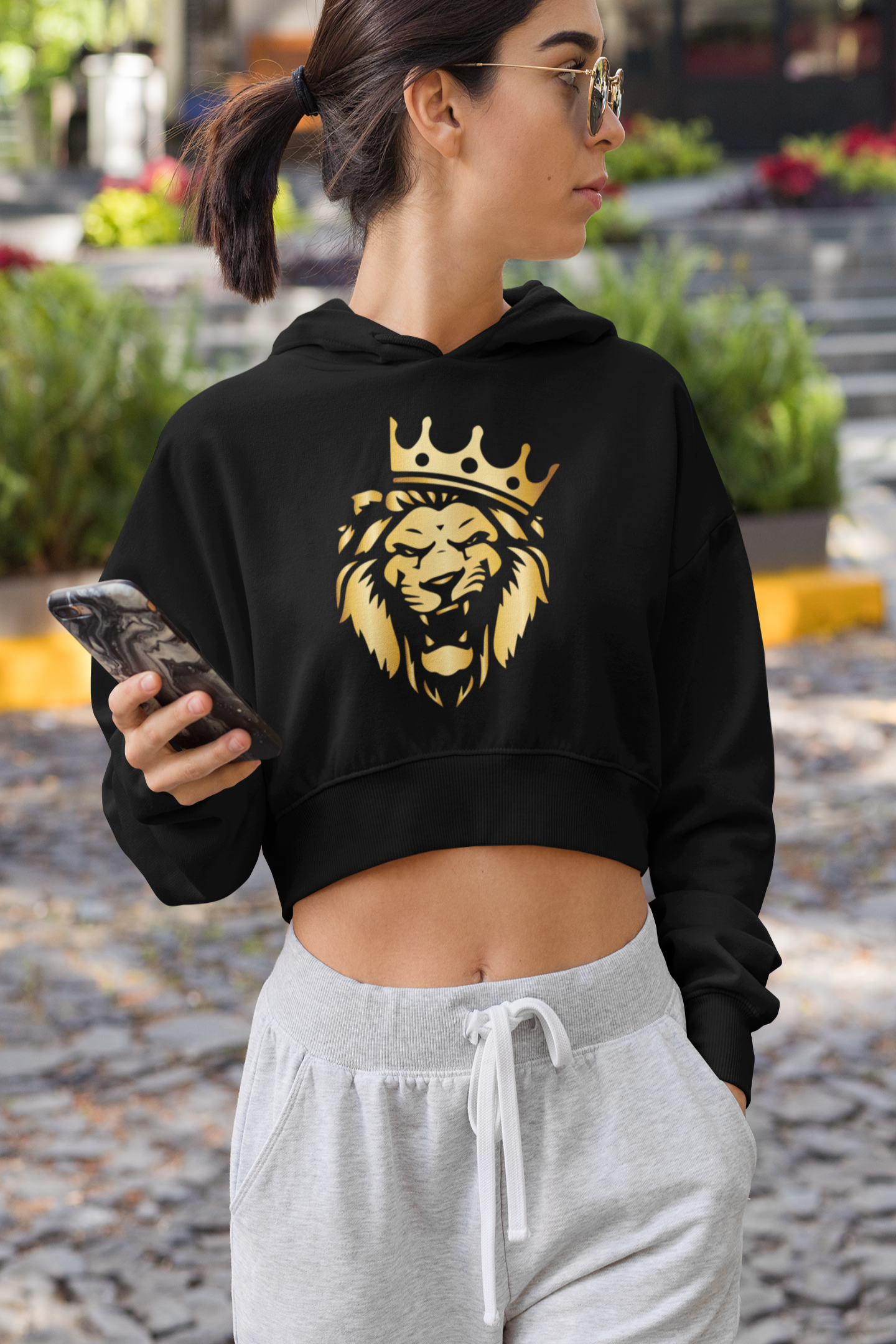 Pride Anger Cropped Hoodie