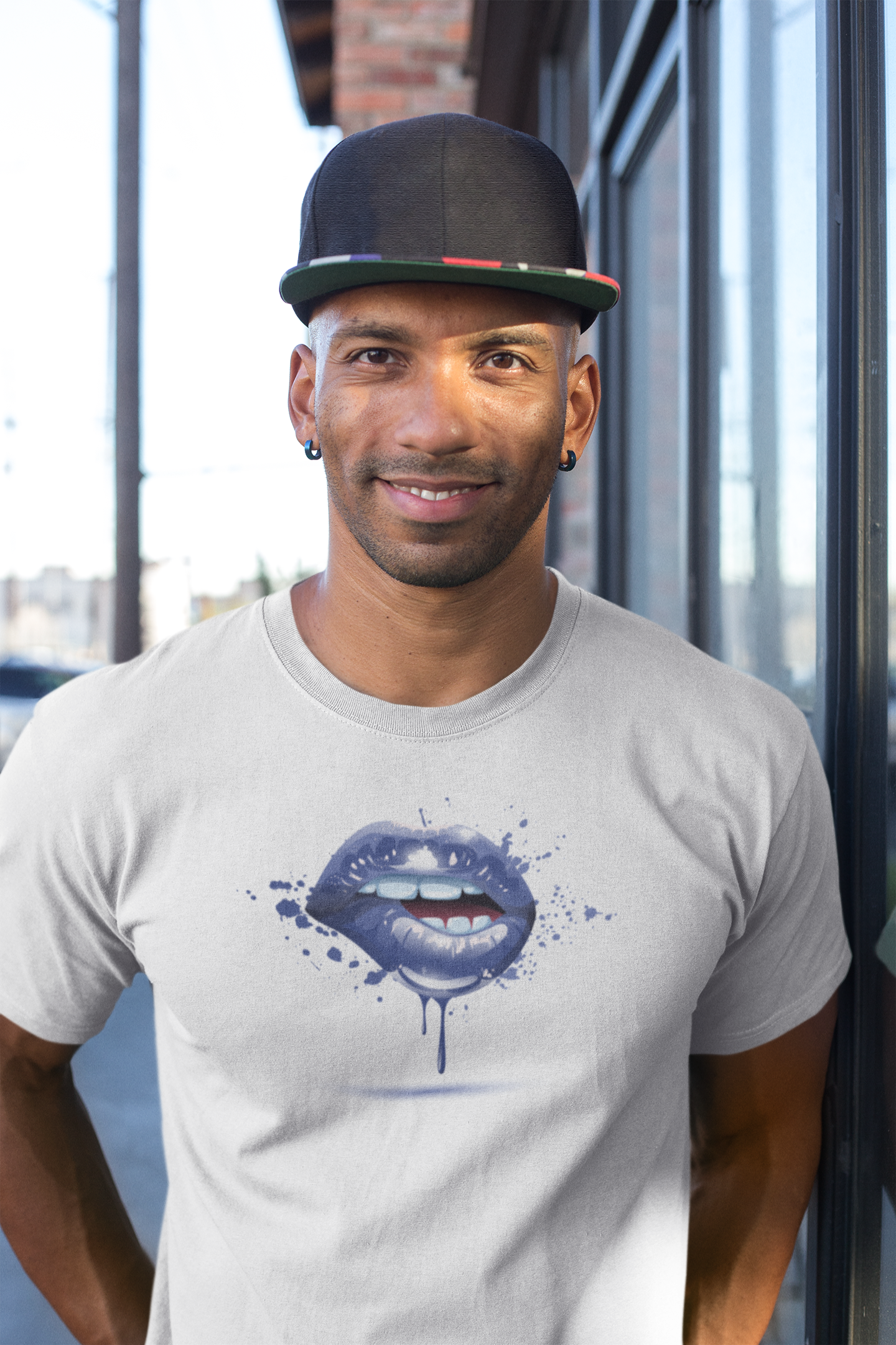 BITE ME  - BLUE LIPS TEE