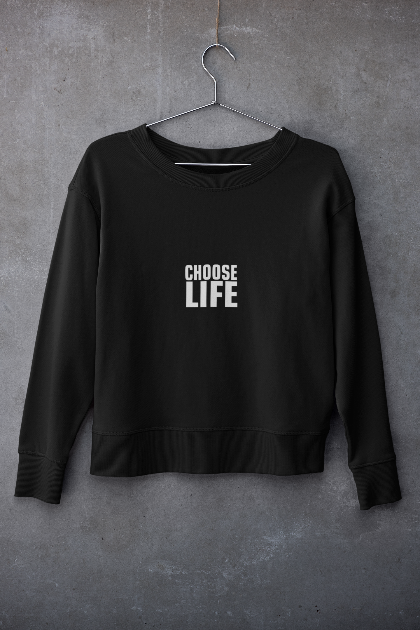 CHOOSE LIFE - Cropped Hoodie/Sweat