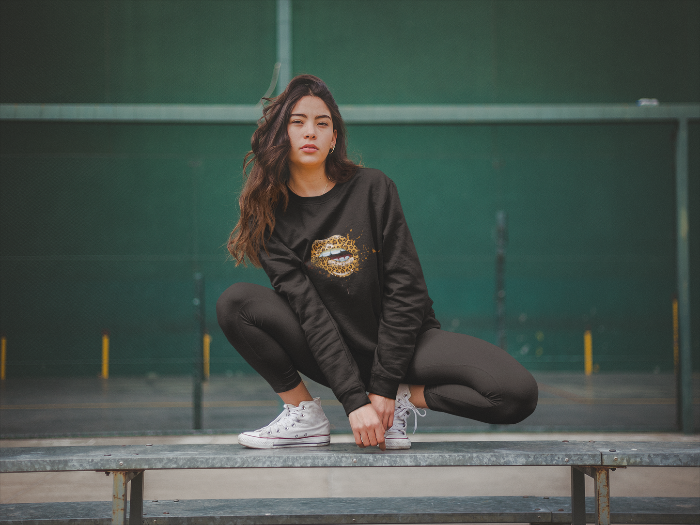 LIP BITE - LEOPARD LIPS - Hoodie/Sweatshirt