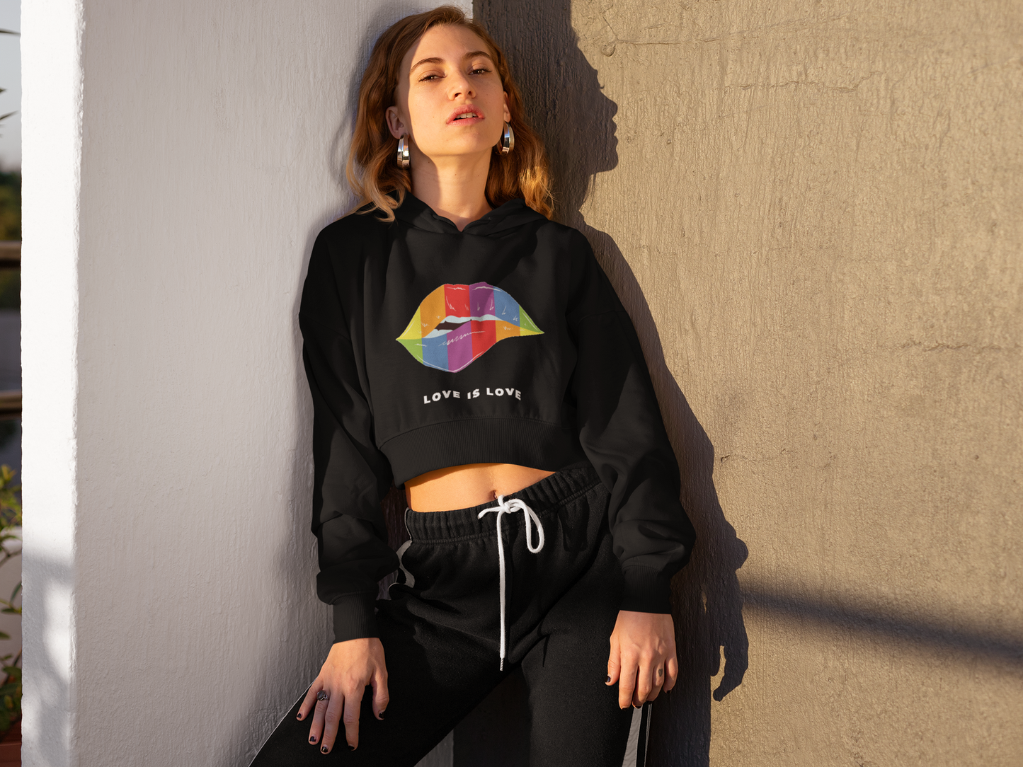 Love Is Love Crop Sweat/Hoodie