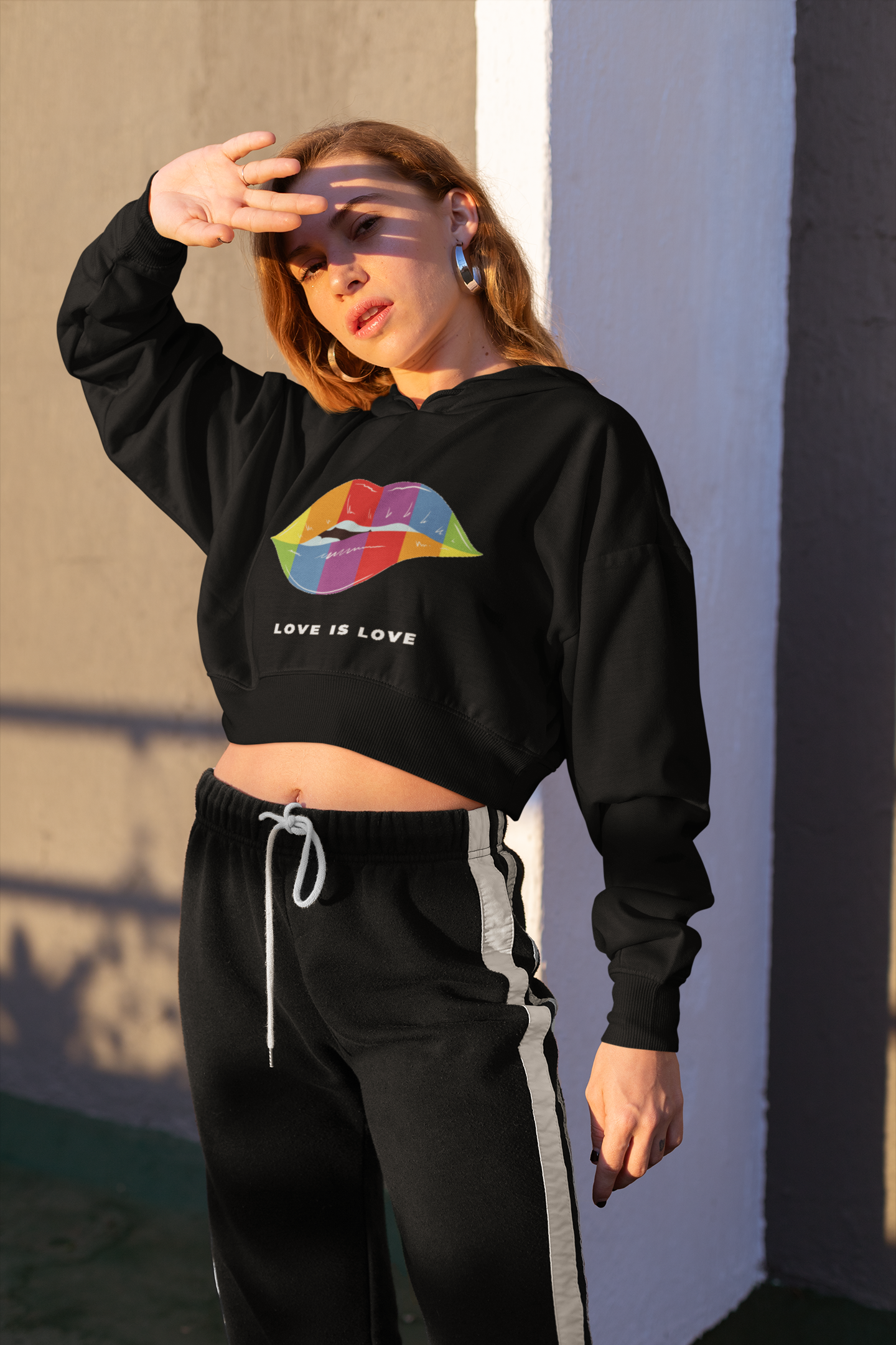 Love Is Love Crop Sweat/Hoodie