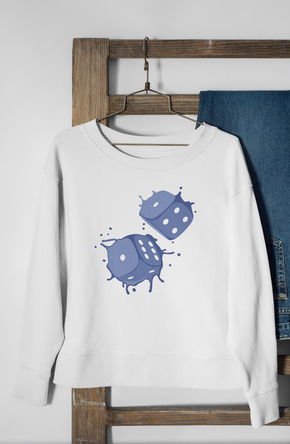 Dice Splash - Blue - Hoodie/Sweat.