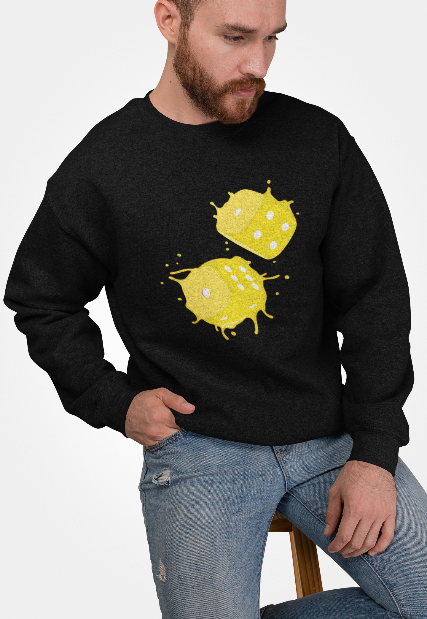 Dice Splash Yellow - Hoodie/Sweat