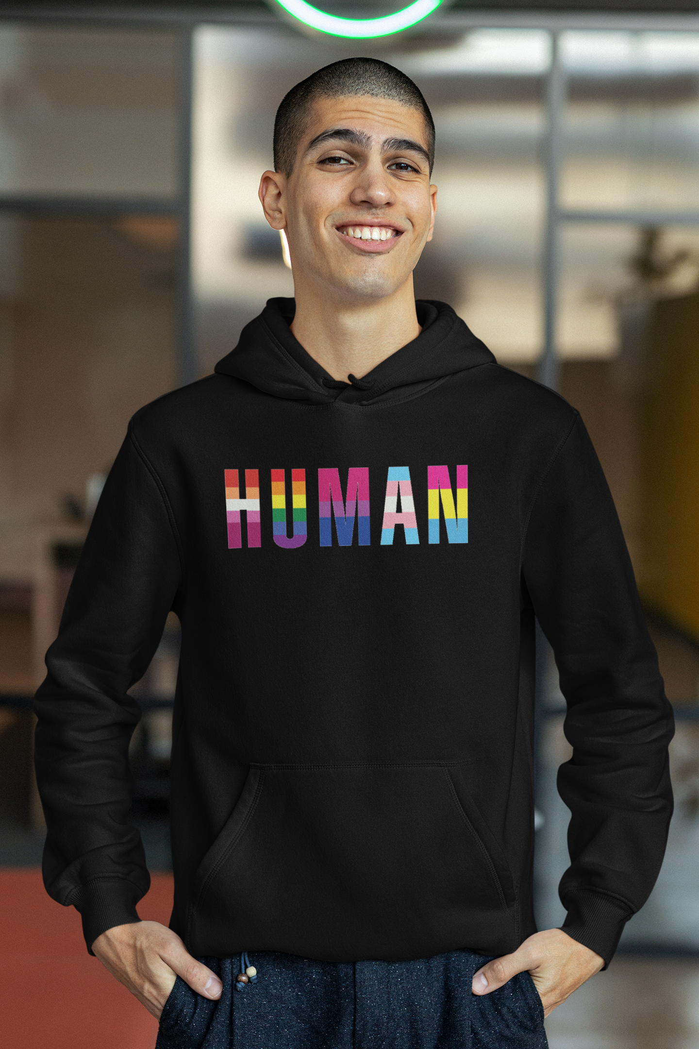 HUMAN (Pride) - Hoodie / Sweatshirt