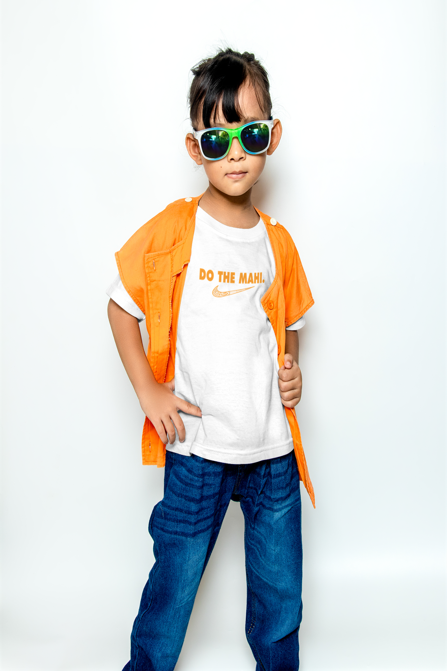 Do The Mahi - Karaka (Orange) - Big Tick Children Tee