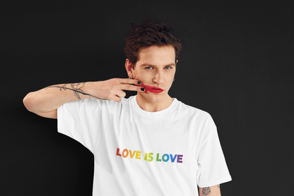 Rainbow Love is Love Adult Tee