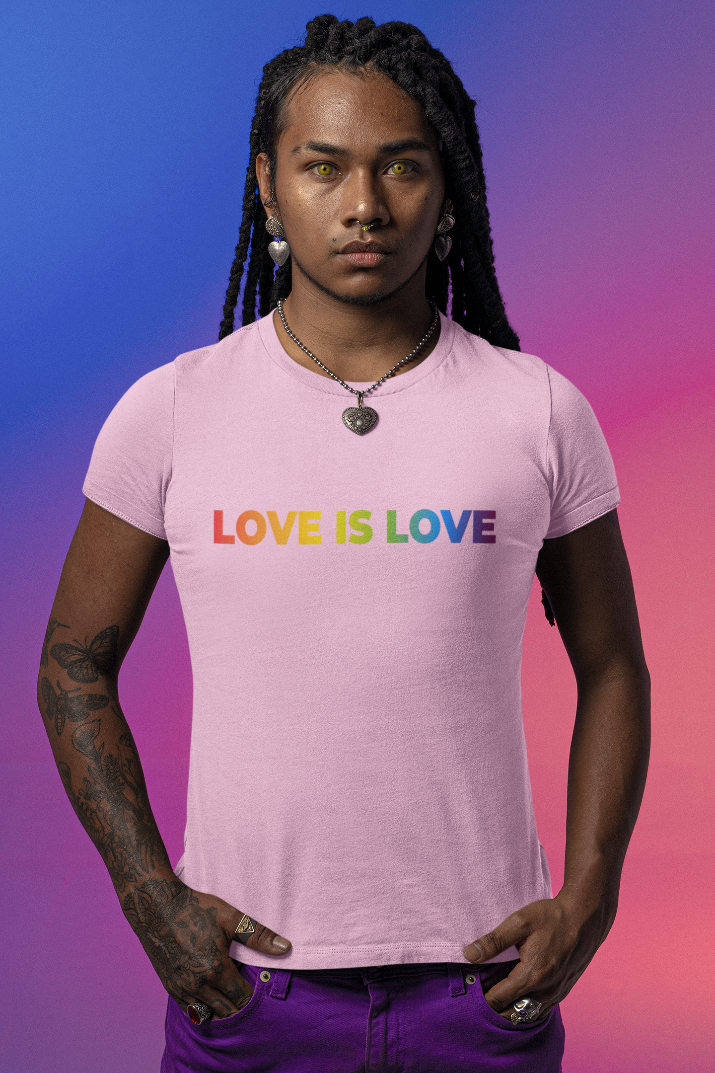 Rainbow Love is Love Adult Tee