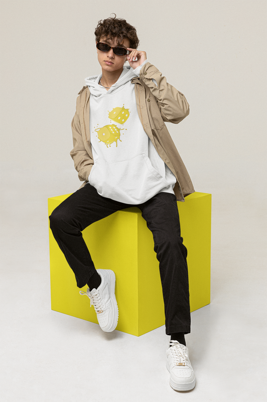 Dice Splash Yellow - Hoodie/Sweat