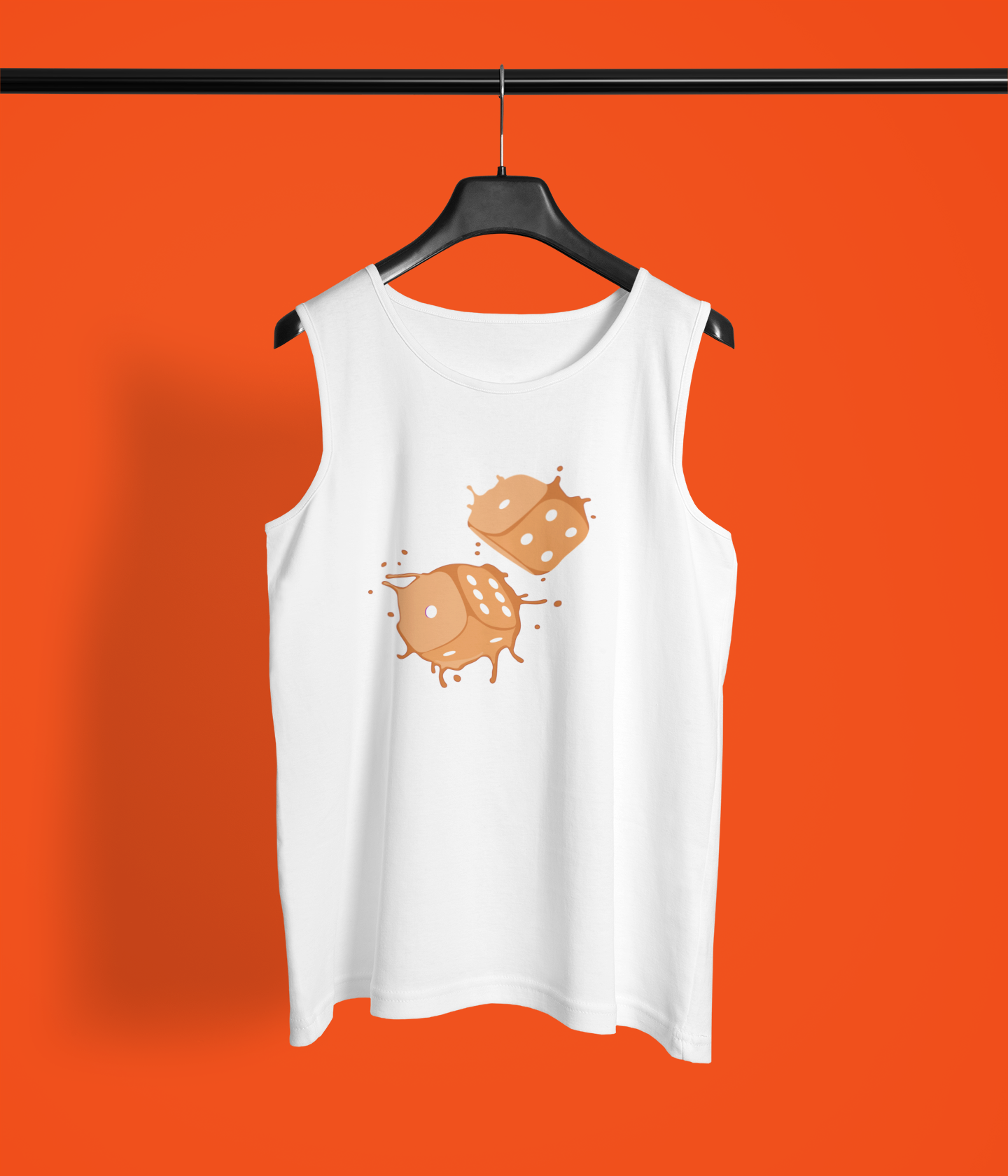 Dice Splash - Orange Tank