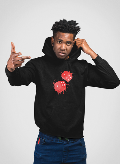 Dice Splash - Red - Hoodie/Sweat.