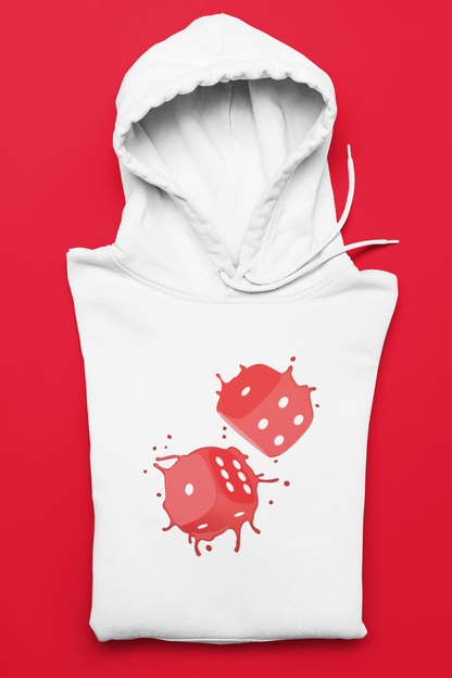 Dice Splash - Red - Hoodie/Sweat.