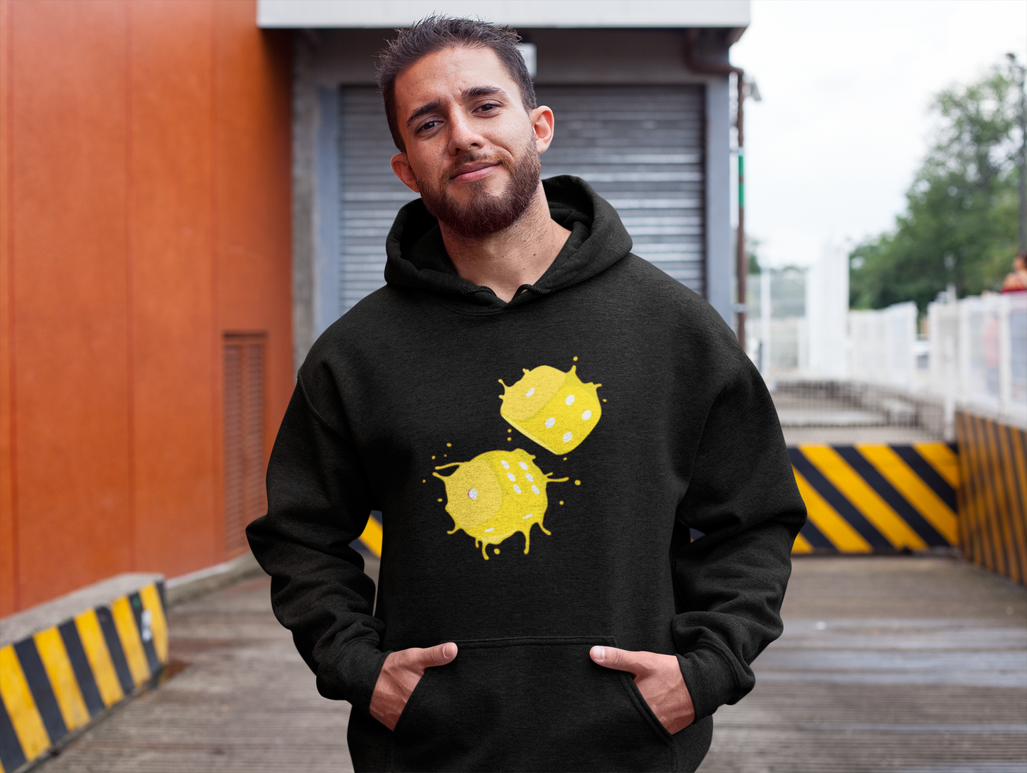 Dice Splash Yellow - Hoodie/Sweat