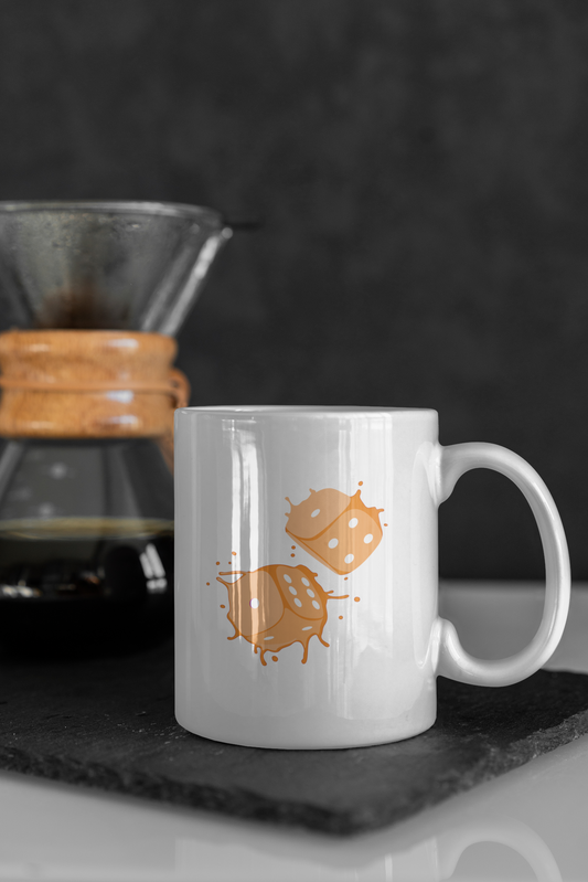 Collectors Mug - Dice Splash - Orange