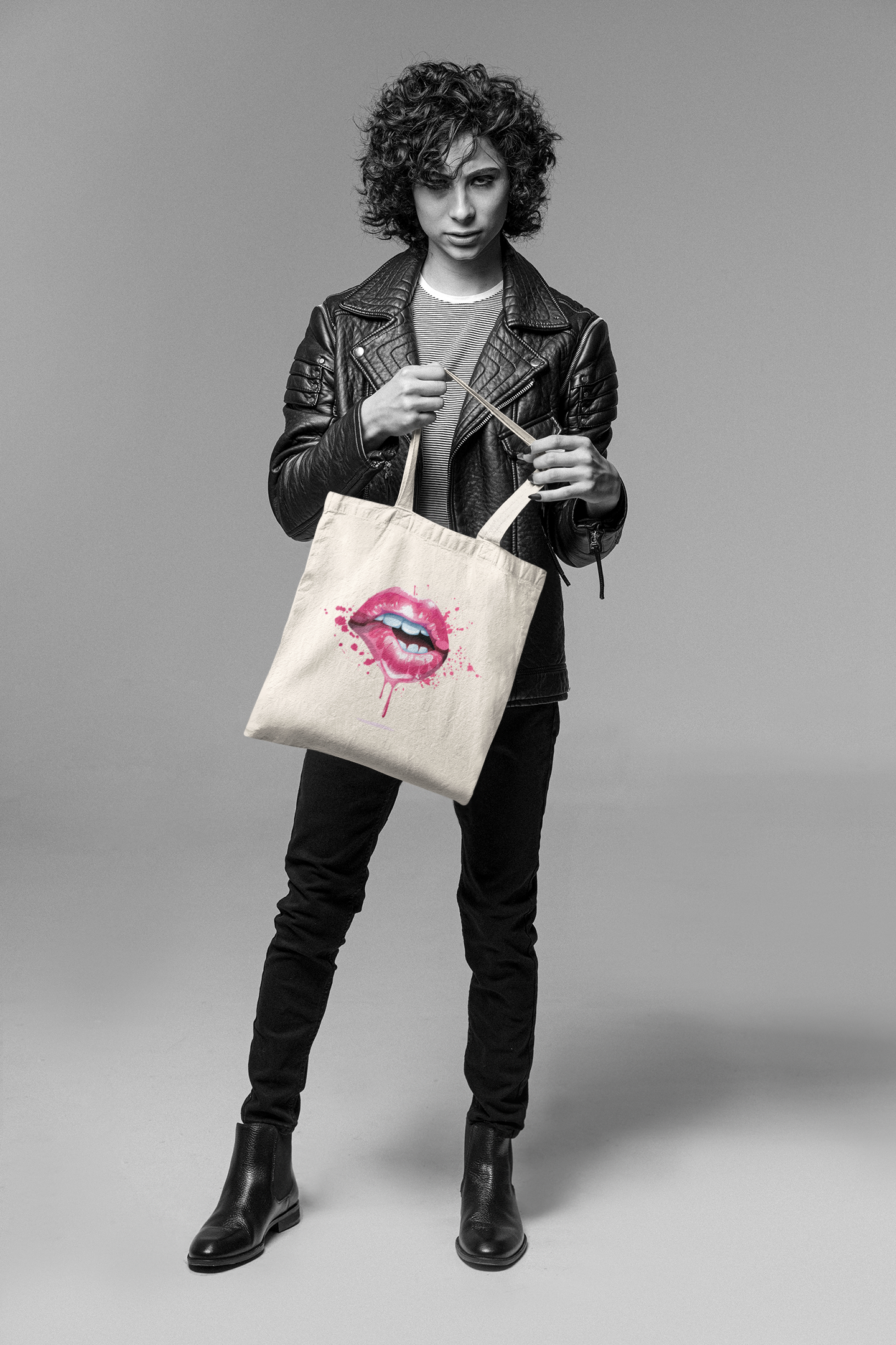 TOTE - Pink Lip Bite