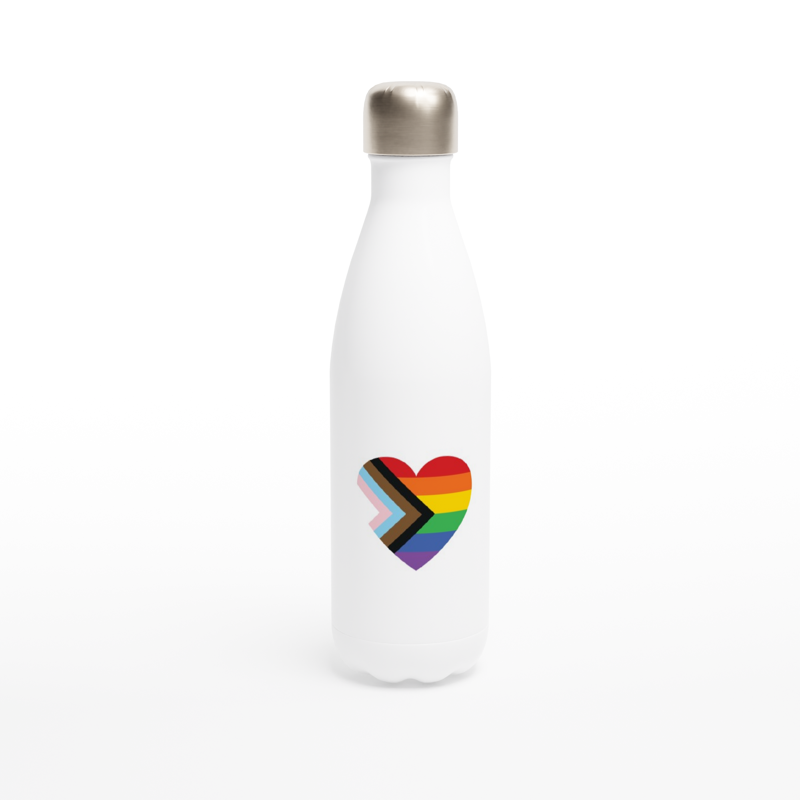 Drink Bottle - Pride Flag Heart