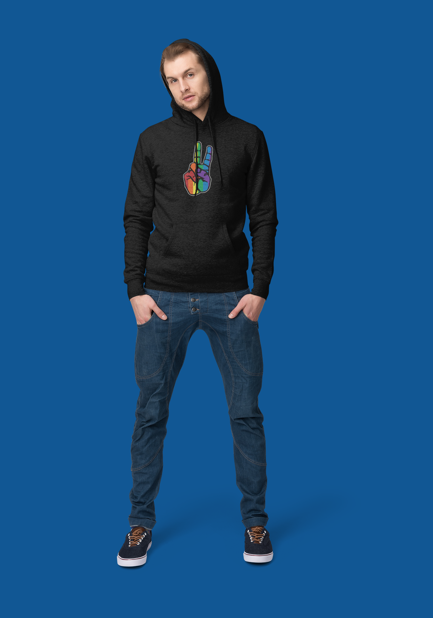 PRIDE PEACE FINGERS  - Hoodie / Sweatshirt