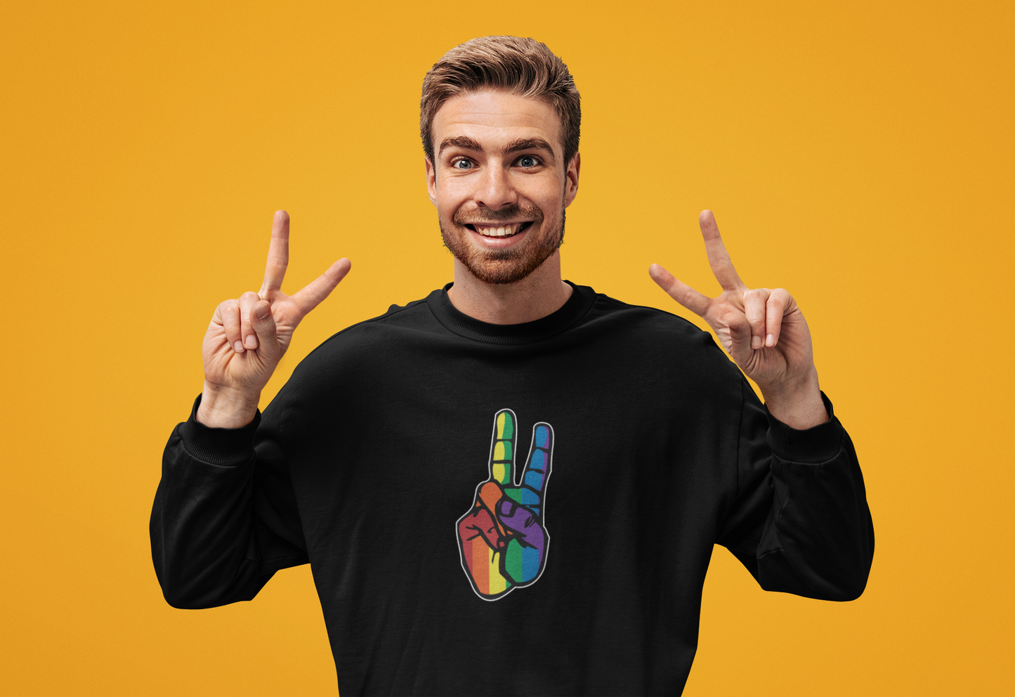 PRIDE PEACE FINGERS  - Hoodie / Sweatshirt