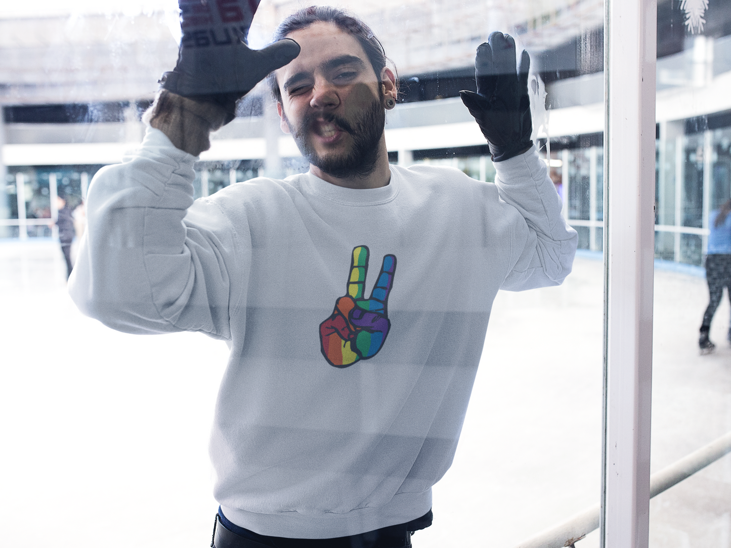 PRIDE PEACE FINGERS  - Hoodie / Sweatshirt