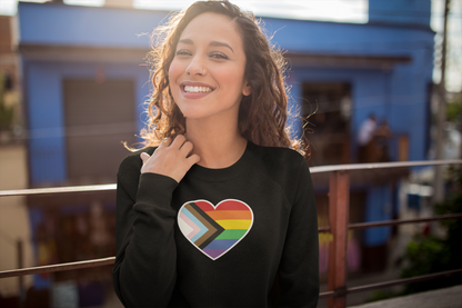 PRIDE FLAG HEART - Hoodie/Sweatshirt