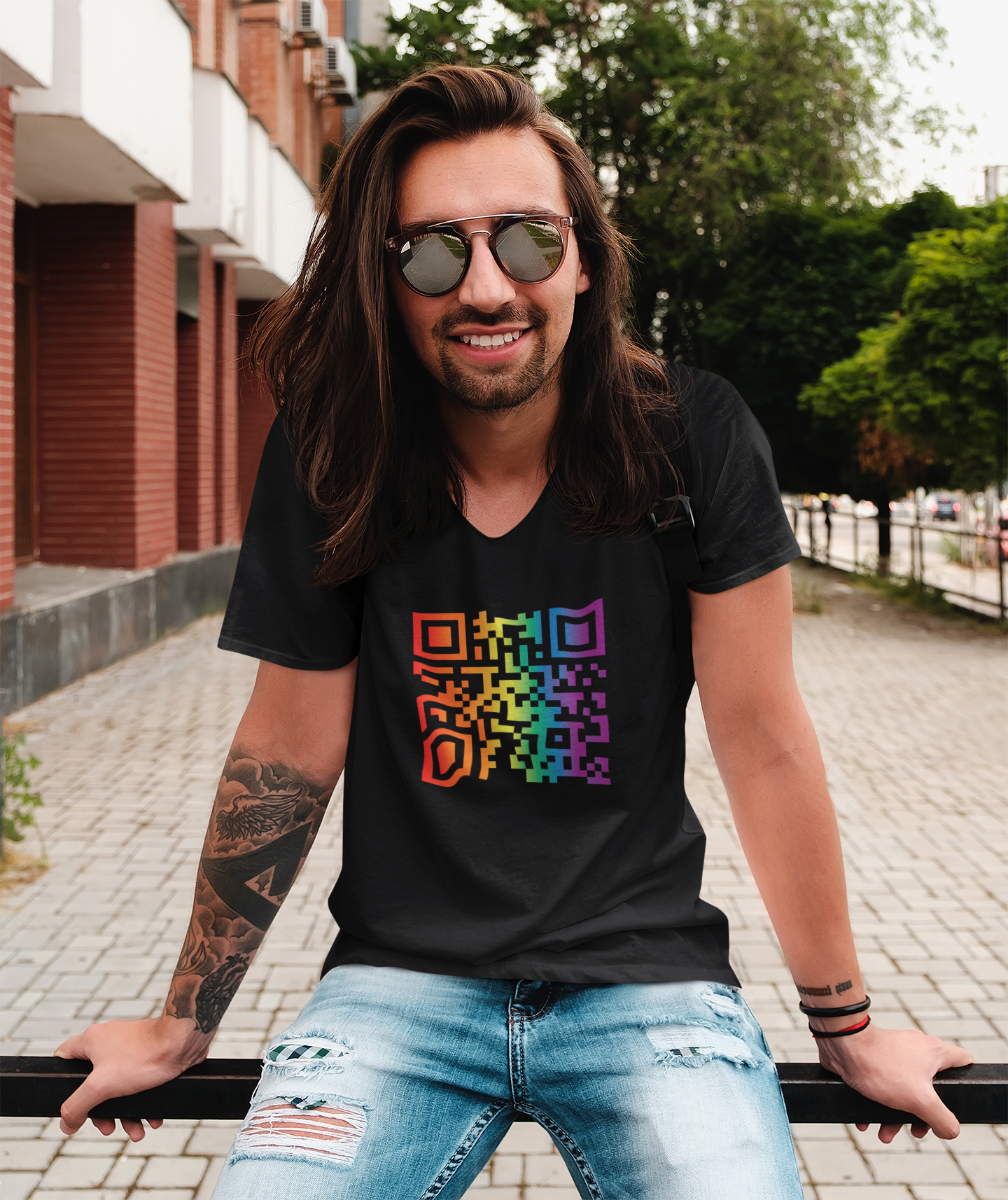 PRIDEWEAR NZ QR CODE Tee