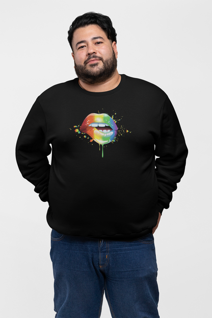 Lip Bite Rainbow  - Hoodie / Sweatshirt