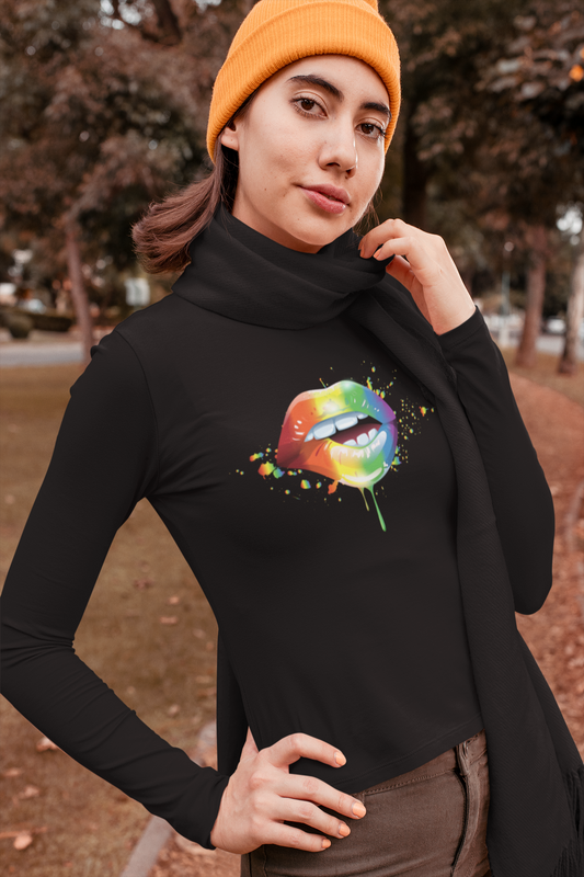 Rainbow Lip Bite - Long Sleeve