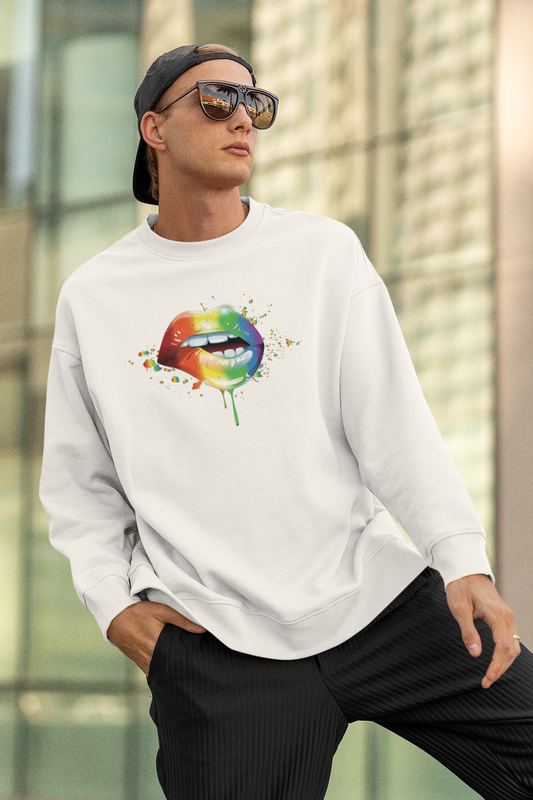 Lip Bite Rainbow  - Hoodie / Sweatshirt