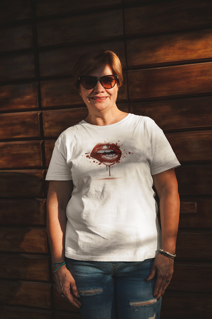 BITE ME - CHERRY RED LIP TEE