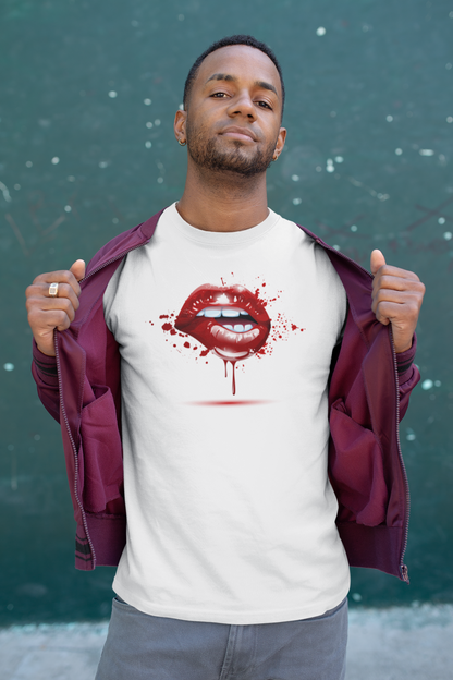 BITE ME - CHERRY RED LIP TEE