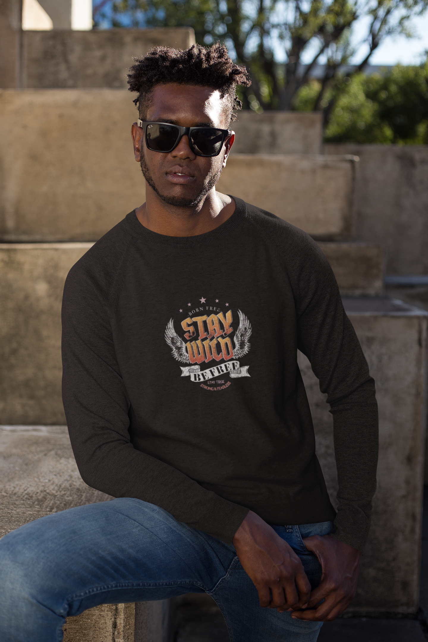 Stay Wild Be Free  - Long Sleeve Tee