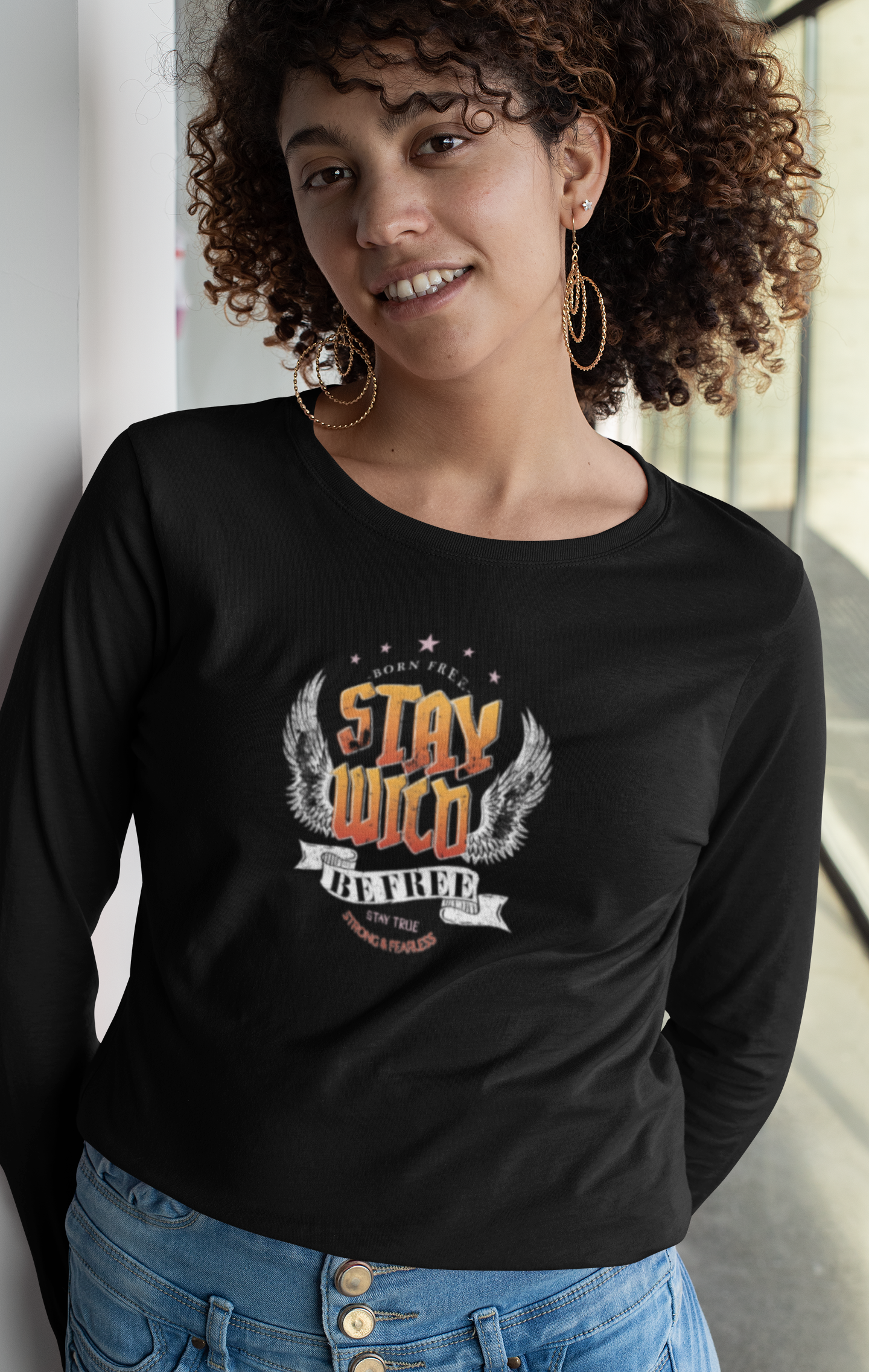 Stay Wild Be Free  - Long Sleeve Tee