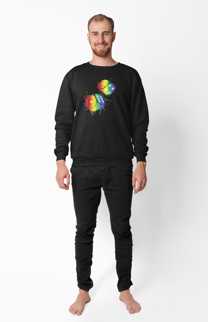 Dice Splash - Rainbow - Hoodie/Sweat.