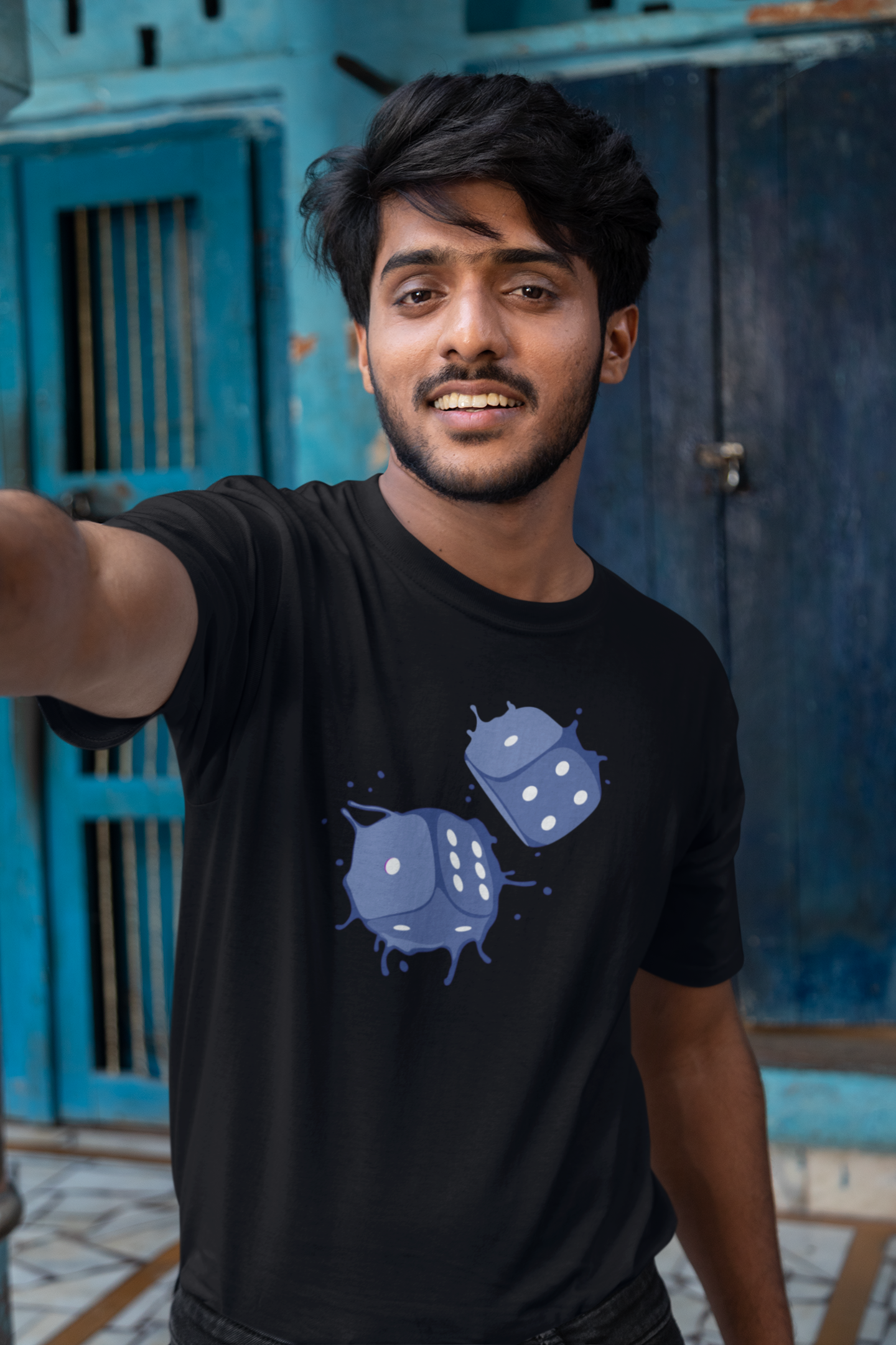 Dice Splash - Blue Tee