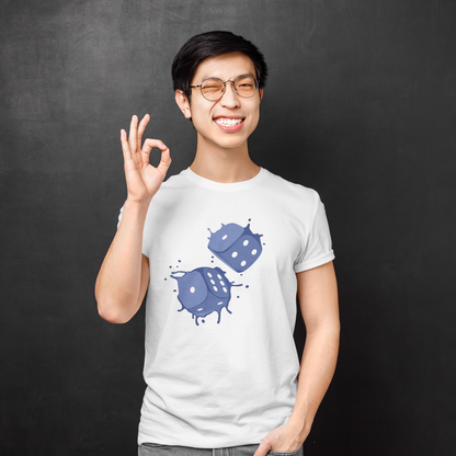 Dice Splash - Blue Tee