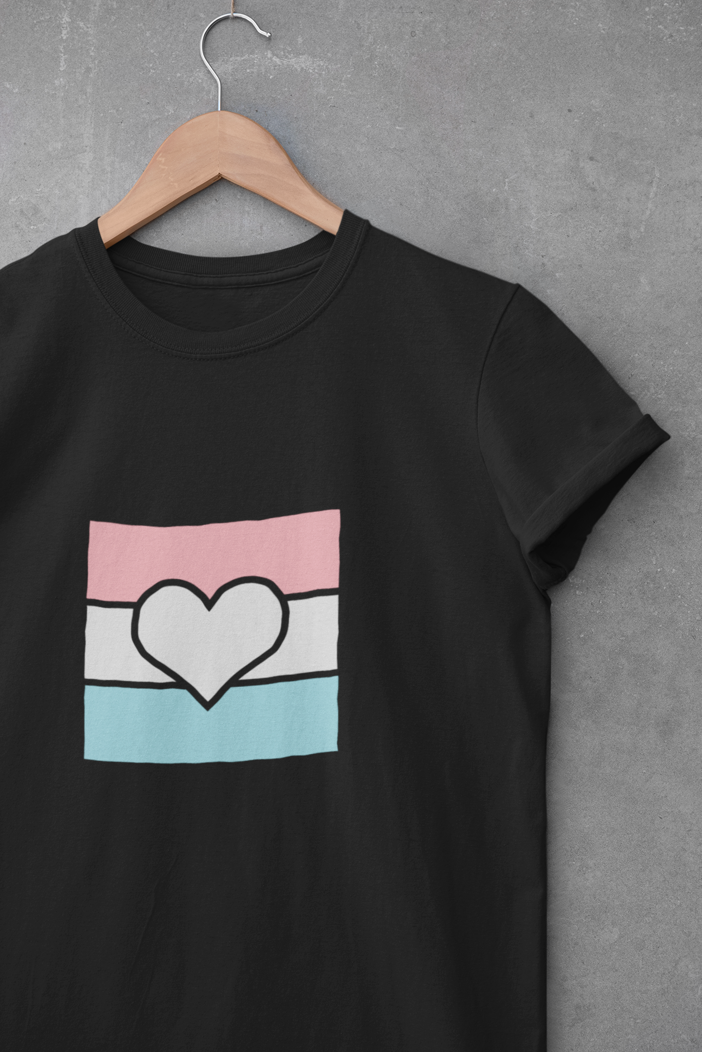 Trans Ally Heart TEE