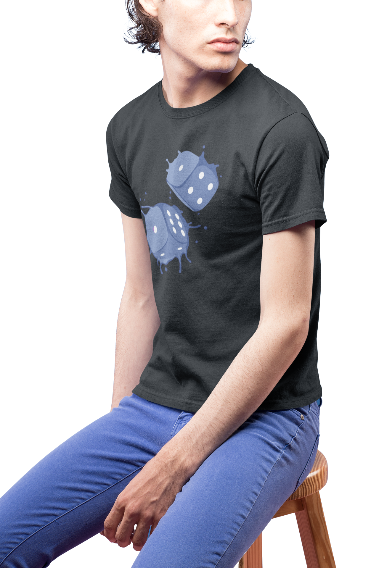 Dice Splash - Blue Tee