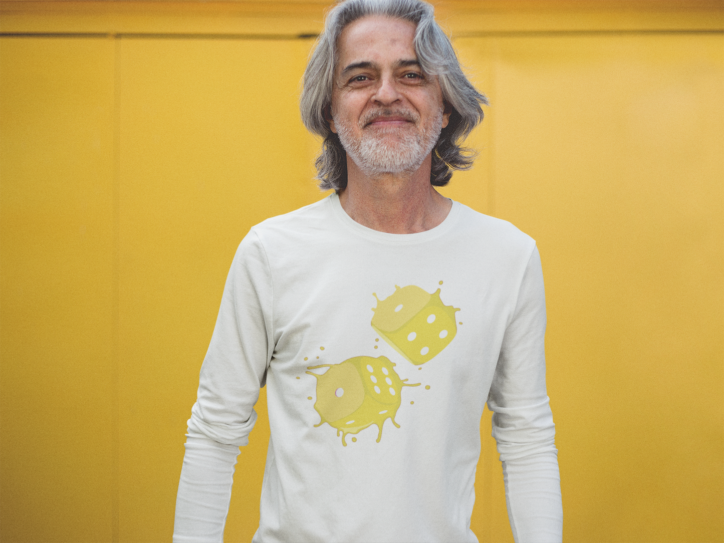 Dice Splash - Yellow - Long Sleeve