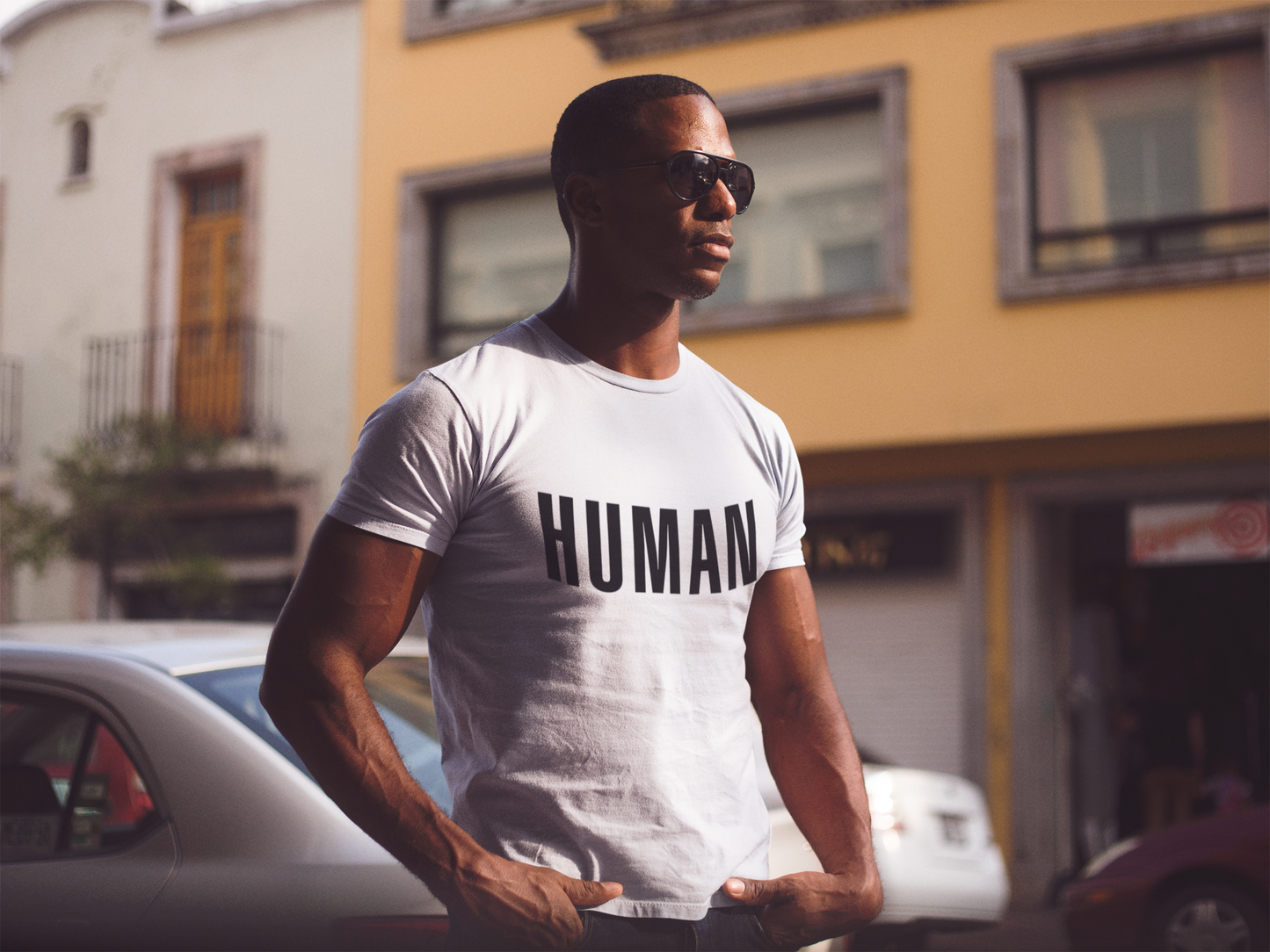 HUMAN BLACK Tee